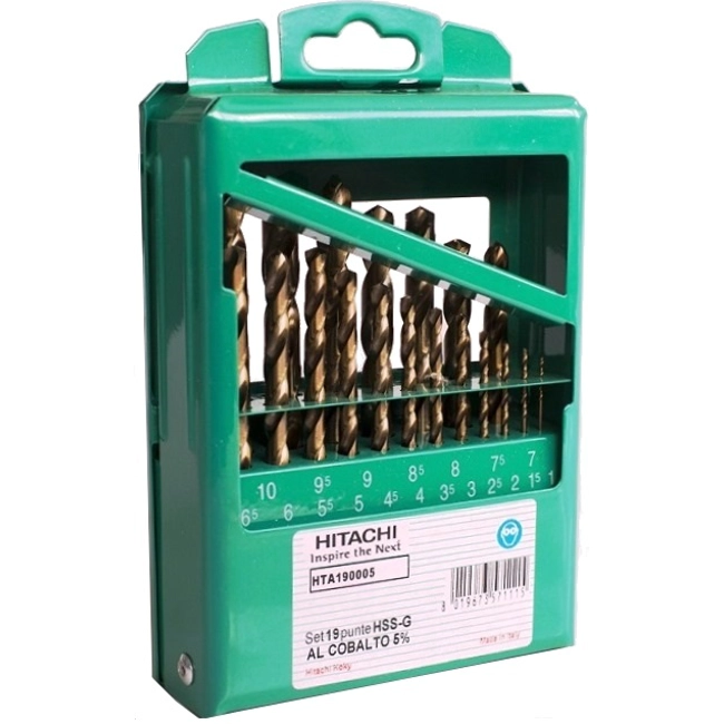 Vendita online Serie 19 punte HSS-CO 5% assortite fresate HTA190005 (780698)